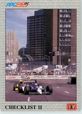 Checklist II - 1991 All World - #76 - Racing - Racing Card Single