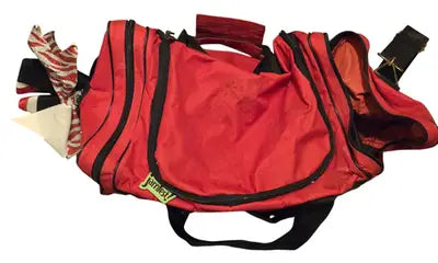 Cheer Duffel Bag Red Cheerleader Sports Travel Gym Bag Multiple Pockets - Apparel