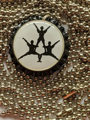 Cheerleaders bottle cap necklace ball chain 24’’ - General Merchandise