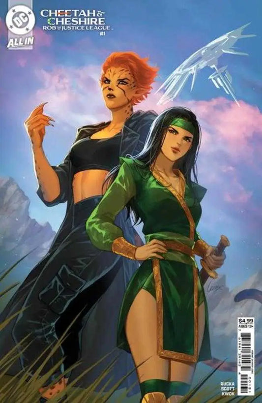 DC Comics cover featuring Cheetah and Cheshire by Nicola Scott from Greg Ruckas daring heist series