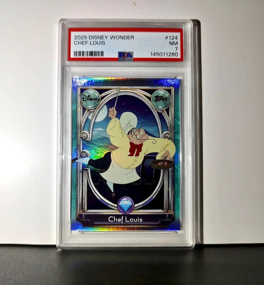 Chef Louis 2025 Topps Disney Wonder #124 Diamond Card The Little Mermaid PSA 7 - Non-Sports Card Single