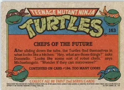 Chefs of the Future - 1989 Topps Teenage Mutant Ninja Turtles - #163 - Non_sport - Non-Sports Card Single