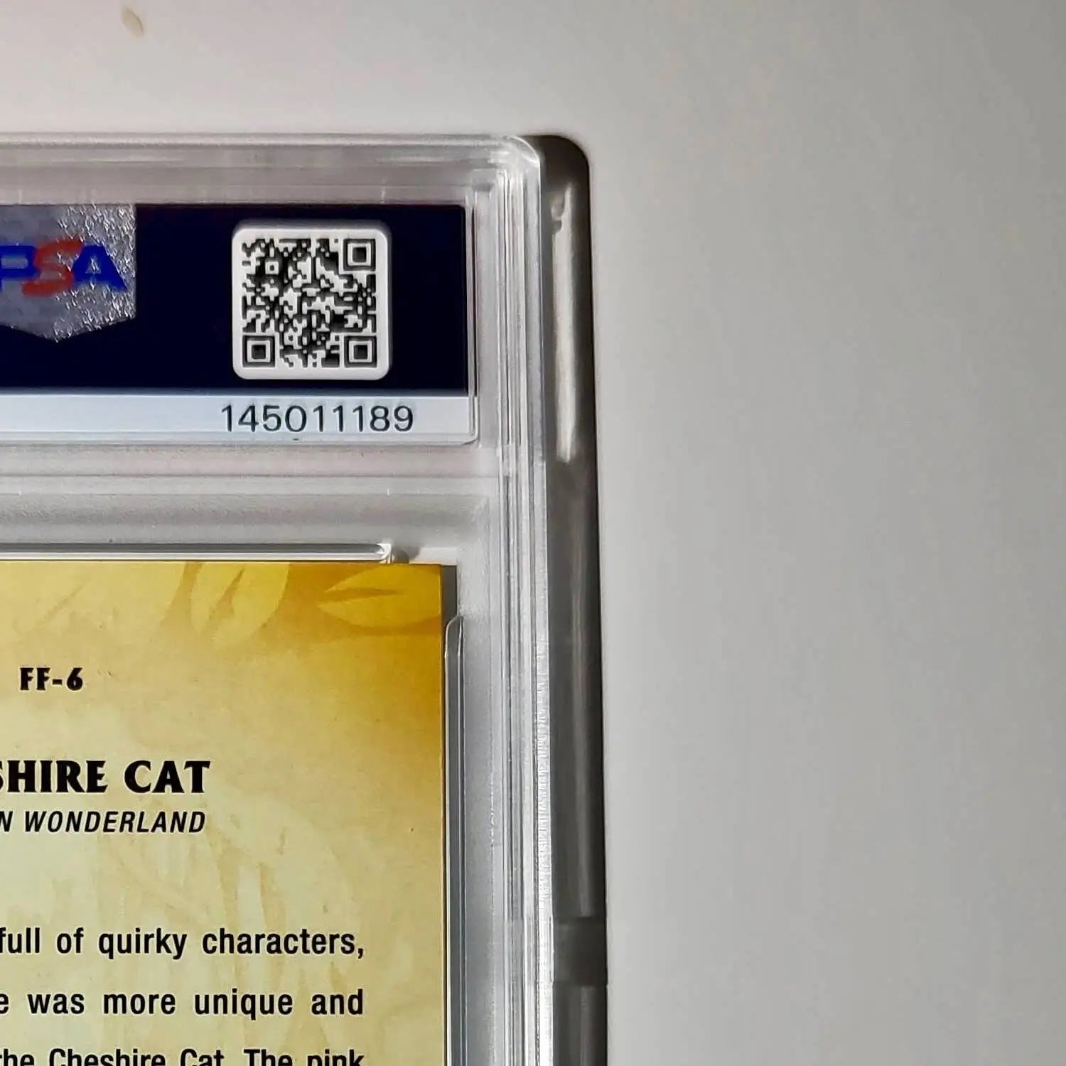 Cheshire Cat 2025 Topps Disney #FF-6 Furry Friends Card PSA 10 - Non-Sports Card Single