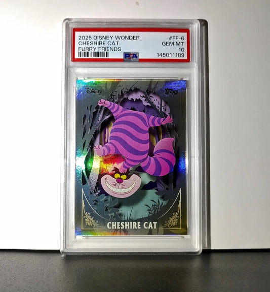 Cheshire Cat 2025 Topps Disney #FF-6 Furry Friends Card PSA 10 - Non-Sports Card Single