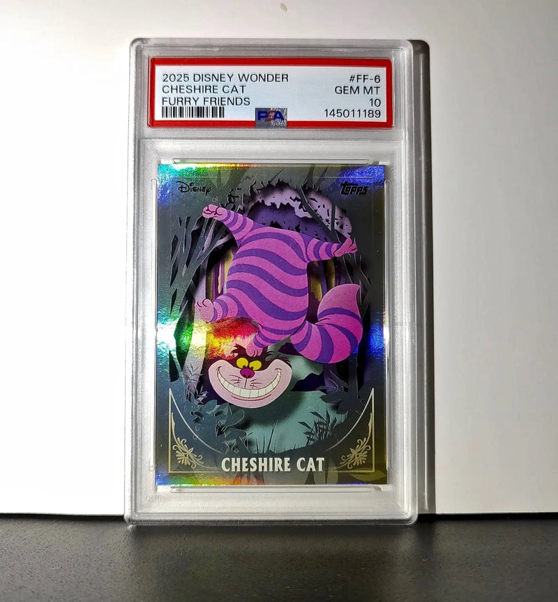 Cheshire Cat 2025 Topps Disney #FF-6 Furry Friends Card PSA 10 - Non-Sports Card Single