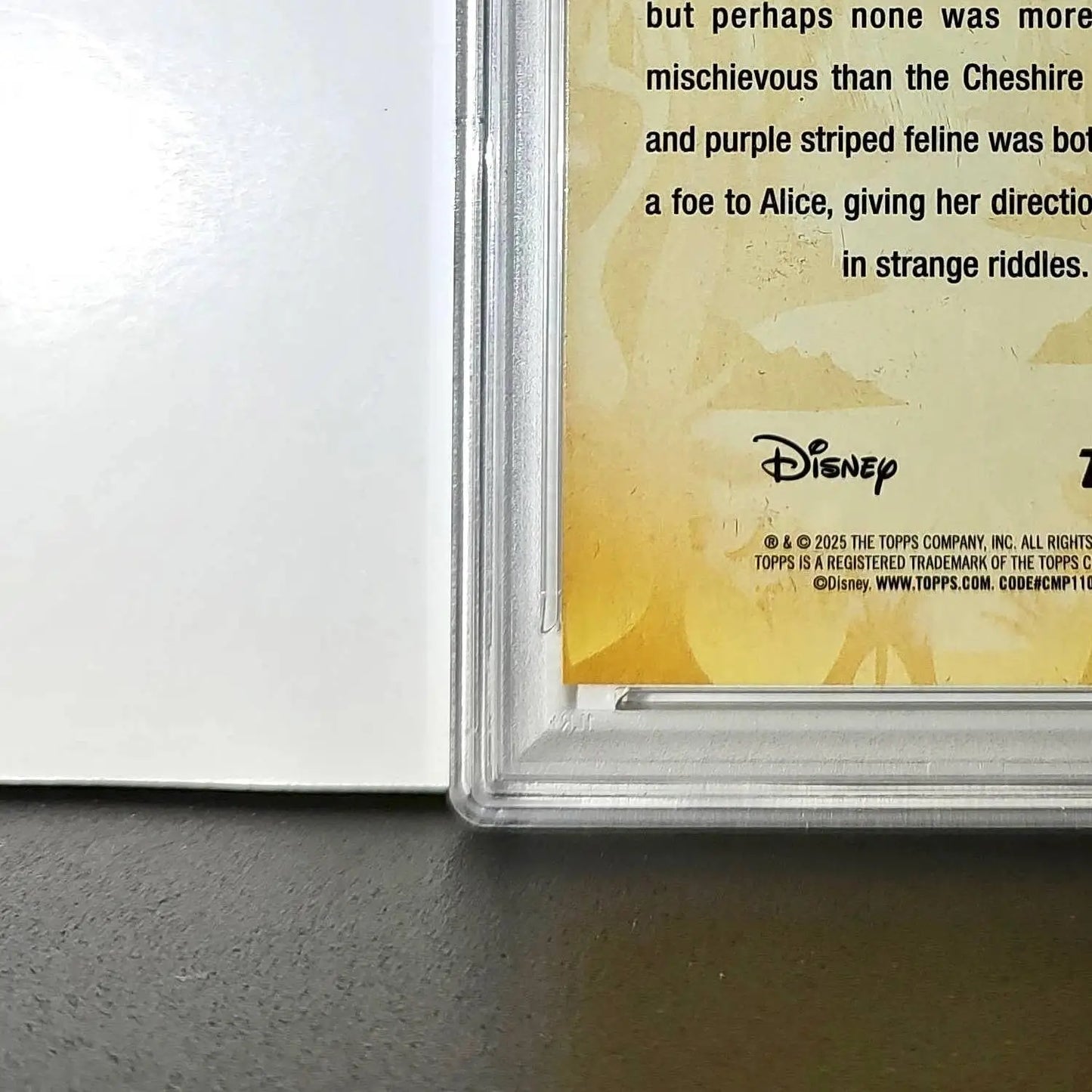 Cheshire Cat 2025 Topps Disney #FF-6 Furry Friends Card PSA 8 - Non-Sports Card Single