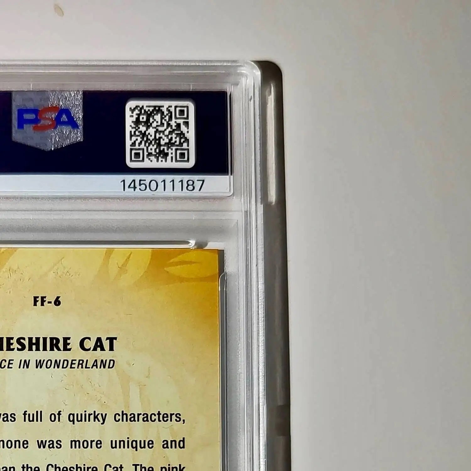 Cheshire Cat 2025 Topps Disney #FF-6 Furry Friends Card PSA 8 - Non-Sports Card Single