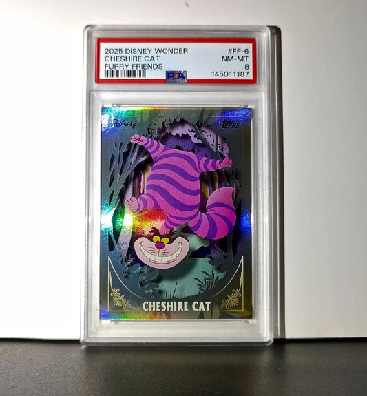 Cheshire Cat 2025 Topps Disney #FF-6 Furry Friends Card PSA 8 - Non-Sports Card Single