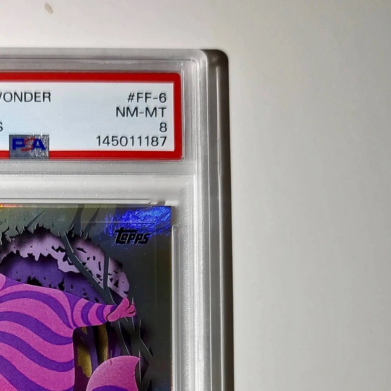 Cheshire Cat 2025 Topps Disney #FF-6 Furry Friends Card PSA 8 - Non-Sports Card Single