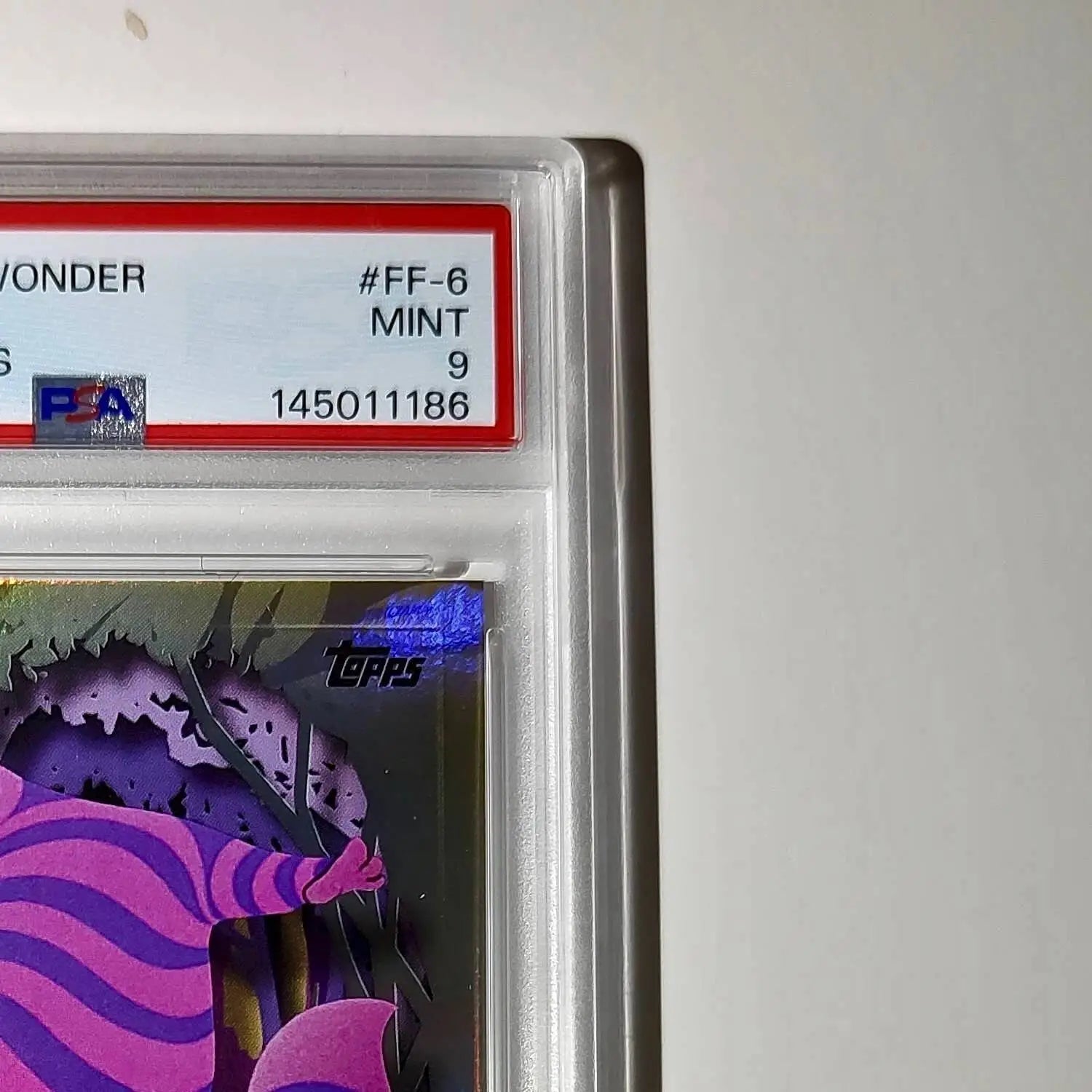 Cheshire Cat 2025 Topps Disney #FF-6 Furry Friends Card PSA 9 - Non-Sports Card Single