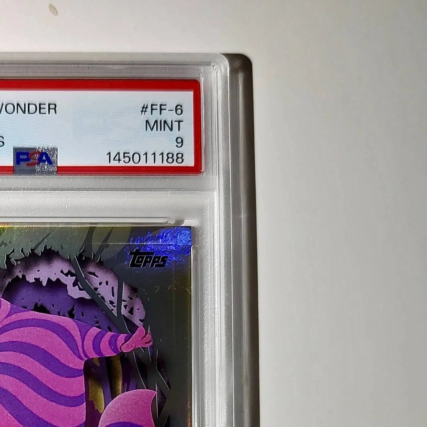 Cheshire Cat 2025 Topps Disney #FF-6 Furry Friends Card PSA 9 MT - Non-Sports Card Single