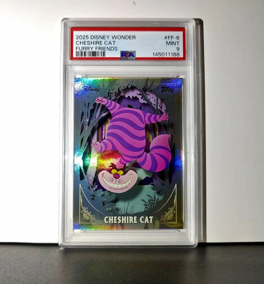Cheshire Cat 2025 Topps Disney #FF-6 Furry Friends Card PSA 9 MT - Non-Sports Card Single