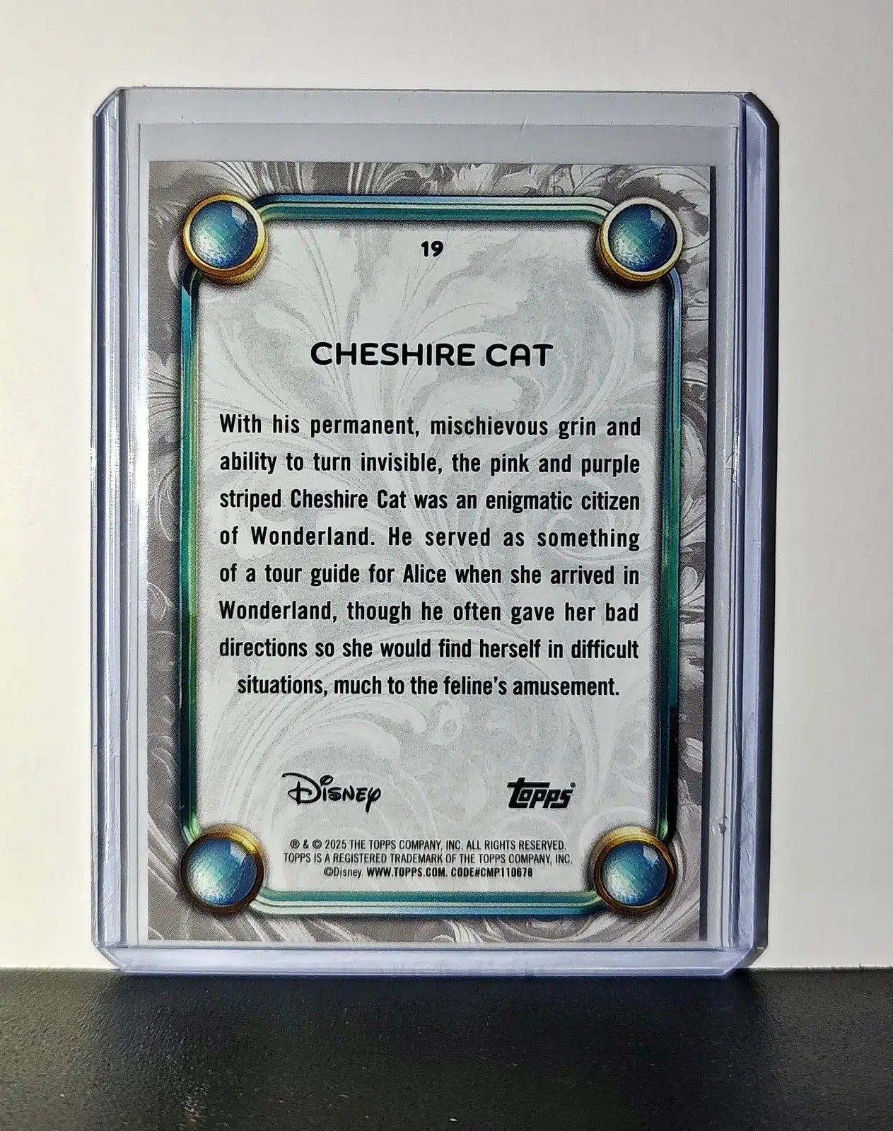 Cheshire Cat 2025 Topps Disney Wonder #19 Card Alice in Wonderland