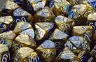 Pile of golden chessex d10 Gemini dice for the CHESSEX D10 Gemini™ DICE SETS