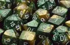 Pile of multi-sided d10 gemini dice from Chessex D10 Gemini Dice Sets