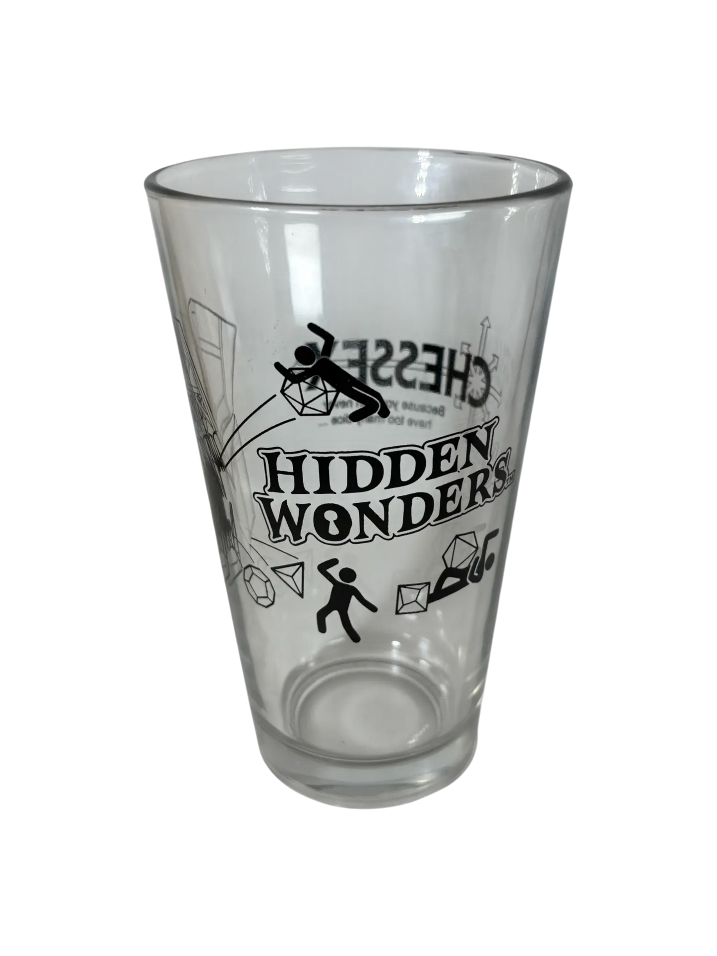 Chessex Hidden Wonders Promo Pint Glass - General Merchandise
