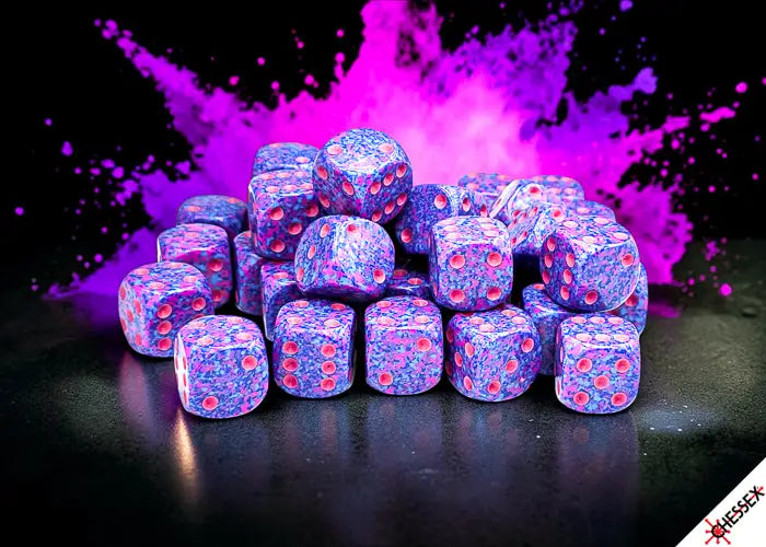 Chessex: Speckled 12mm 36 Dice Block - Purple Passion - Gaming Supplies - Dice