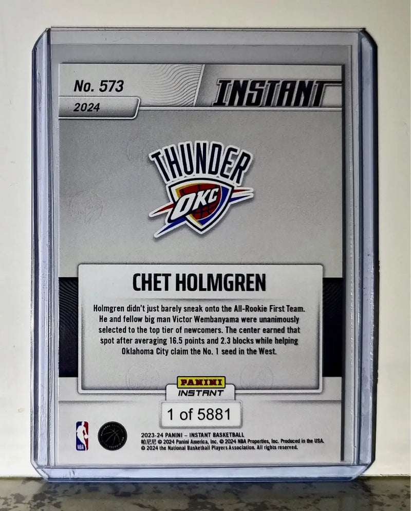 Chet Holmgren 2023-24 Panini #573 NBA All-Rookie First Team Card 1 of 5881