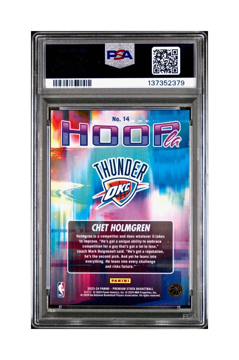 Chet Holmgren 2023 Panini Hoops Premium Hoopla #14 PSA 9 Mint