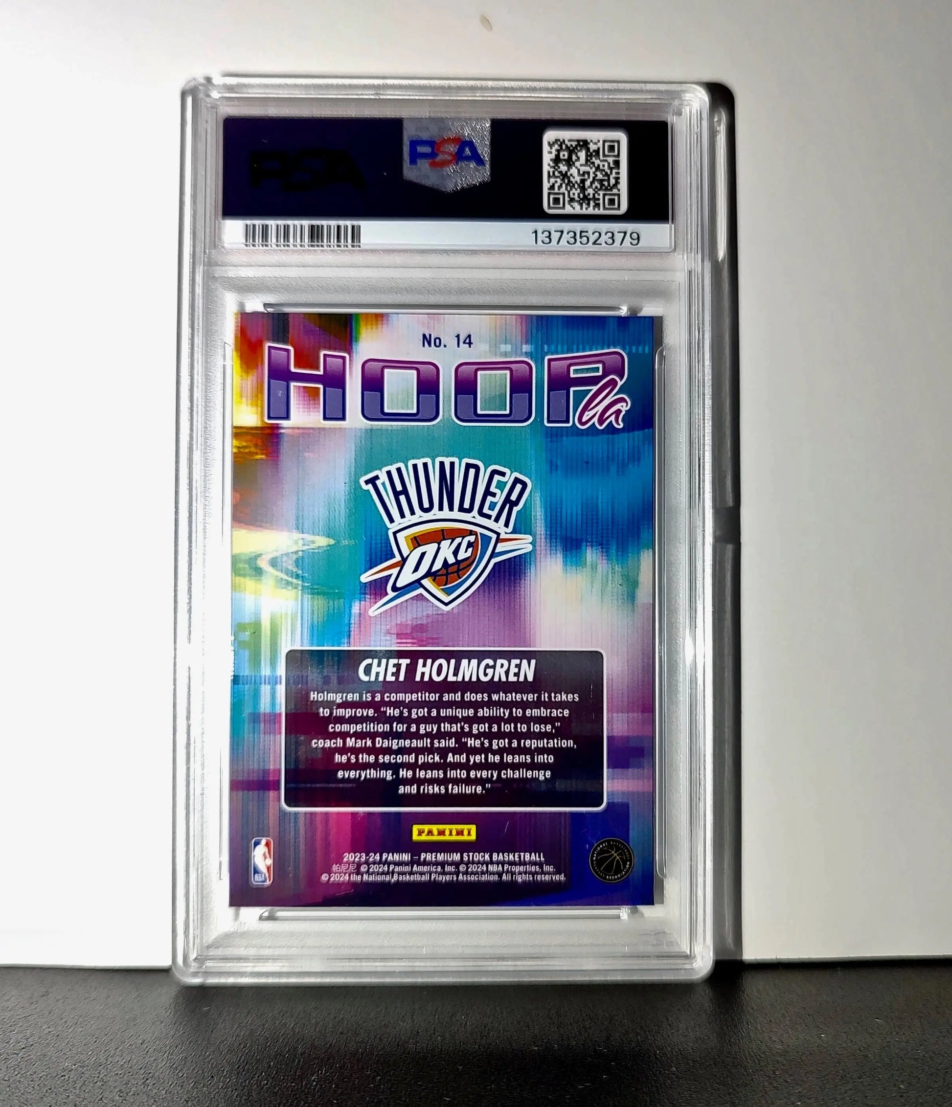 Chet Holmgren 2023 Panini Hoops Premium Hoopla #14 PSA 9 Mint