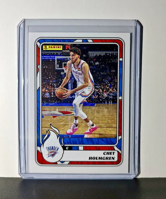 Chet Holmgren Rookie 2024-25 Panini NBA #44 Sticker Card Oklahoma City Thunder - Basketball Card Single