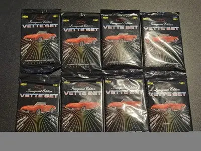 Chevrolet Corvette Vette Set 1991 Inaugural Edition Trading Card Packs 8 Sealed - Non-Sports Card Box