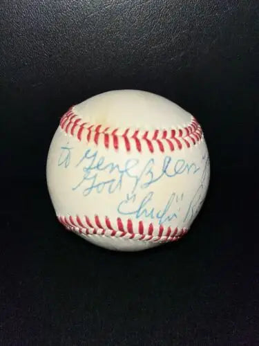 Autographed MLB Baseball by Chi-Chi Rodriguez for collectors of trading cards and baseball cards