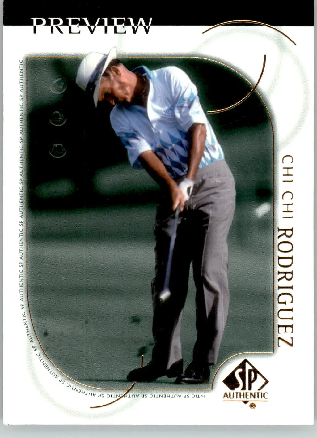 Chi Chi Rodriguez - 2001 Upper Deck - #19 - SP Authentic Preview Golf - Golf Card Single