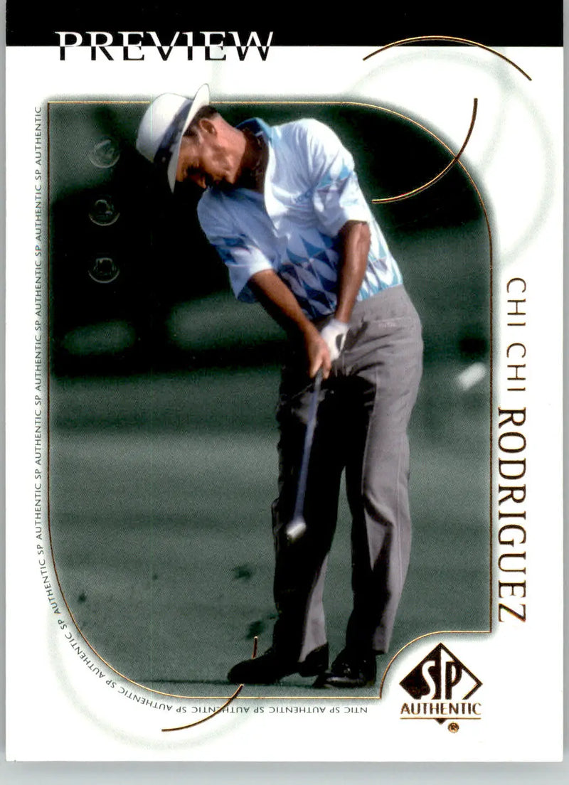 Chi Chi Rodriguez - 2001 Upper Deck - #19 - SP Authentic Preview Golf - Golf Card Single