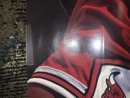 Chicago Bulls Titlewave Michael Jordan Pippen Rodman Poster 35x23 Vintage Low Gd