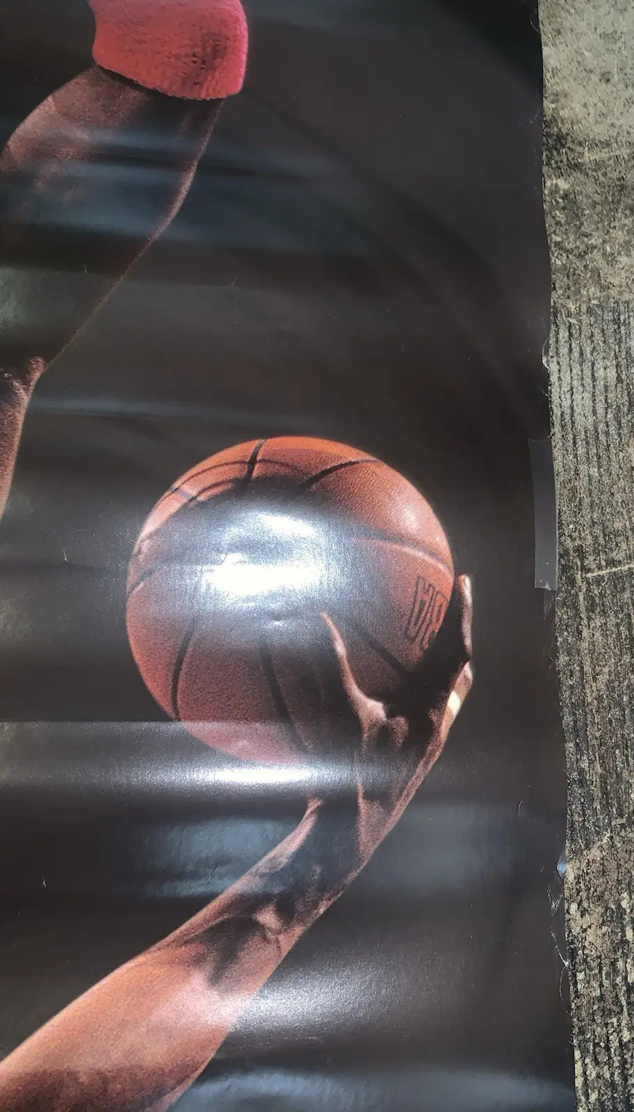 Chicago Bulls Titlewave Michael Jordan Pippen Rodman Poster 35x23 Vintage Low Gd