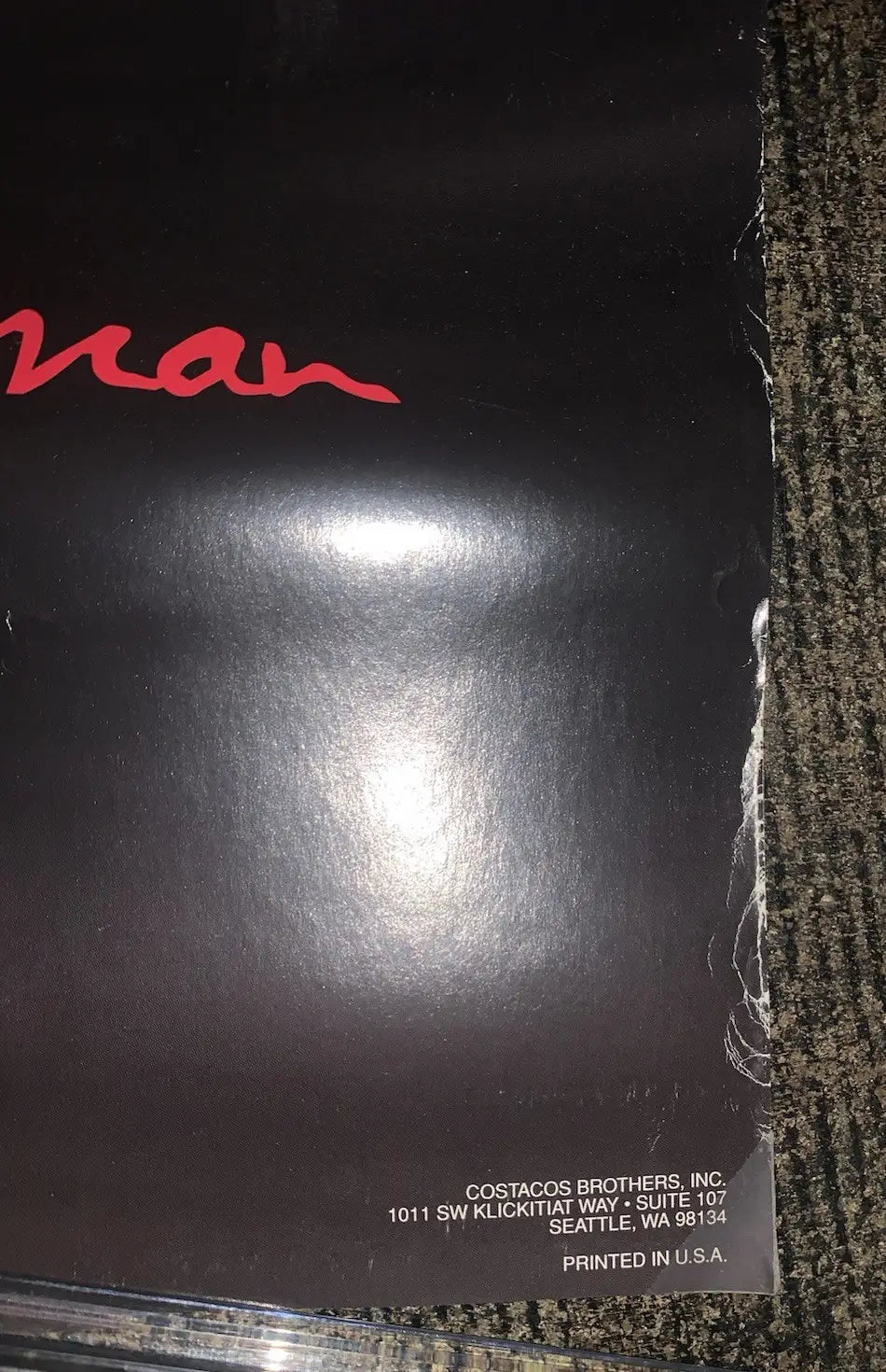 Chicago Bulls Titlewave Michael Jordan Pippen Rodman Poster 35x23 Vintage Low Gd