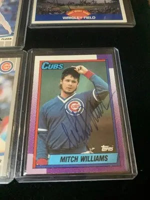 Chicago Cubs 1989 Fleer Score Topps Hand Signed Lot of 9 Baseball Cards AUTO - Baseball Card Single