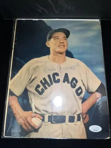 Chico Carrasquel signed autographed magazine SPORT page featuring Chicago Cubs baseball photo