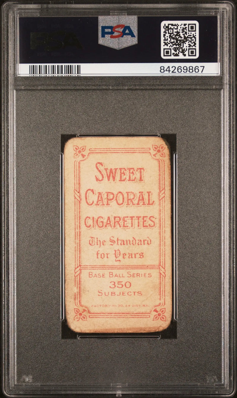Vintage Chief Myers Meyers T206 Sweet Caporal cigarette trading card with red text
