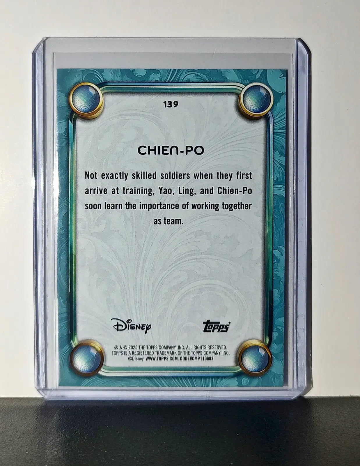 Chien-Po 2025 Topps Disney Wonder #139 Diamond Card Mulan