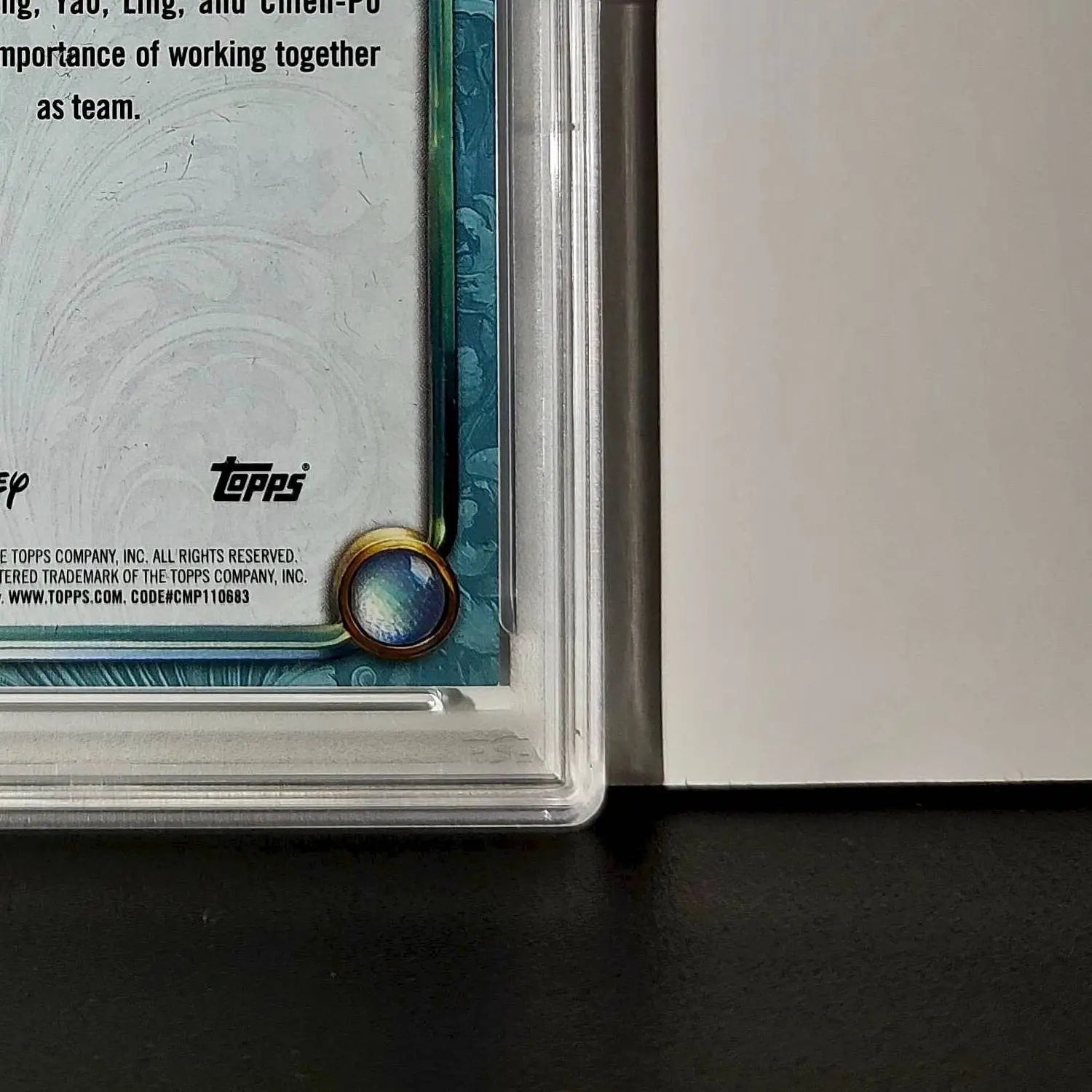 Chien-Po 2025 Topps Disney Wonder #139 Diamond Card Mulan PSA 7