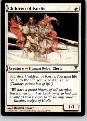 Children of Korlis - Time Spiral - 8 - LP Magic: The Gathering - Magic Card Single