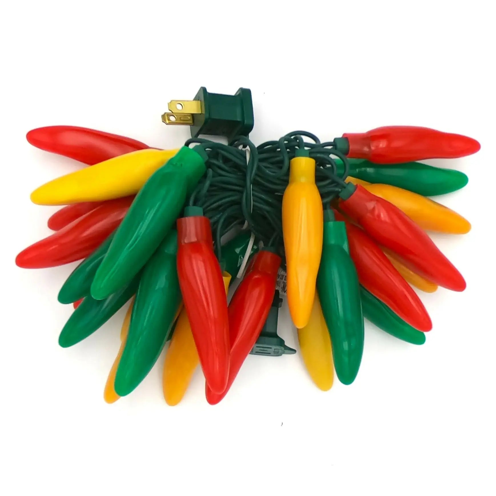 Chili pepper string lights LED 50 lights fiesta style mixed colors for festive decor