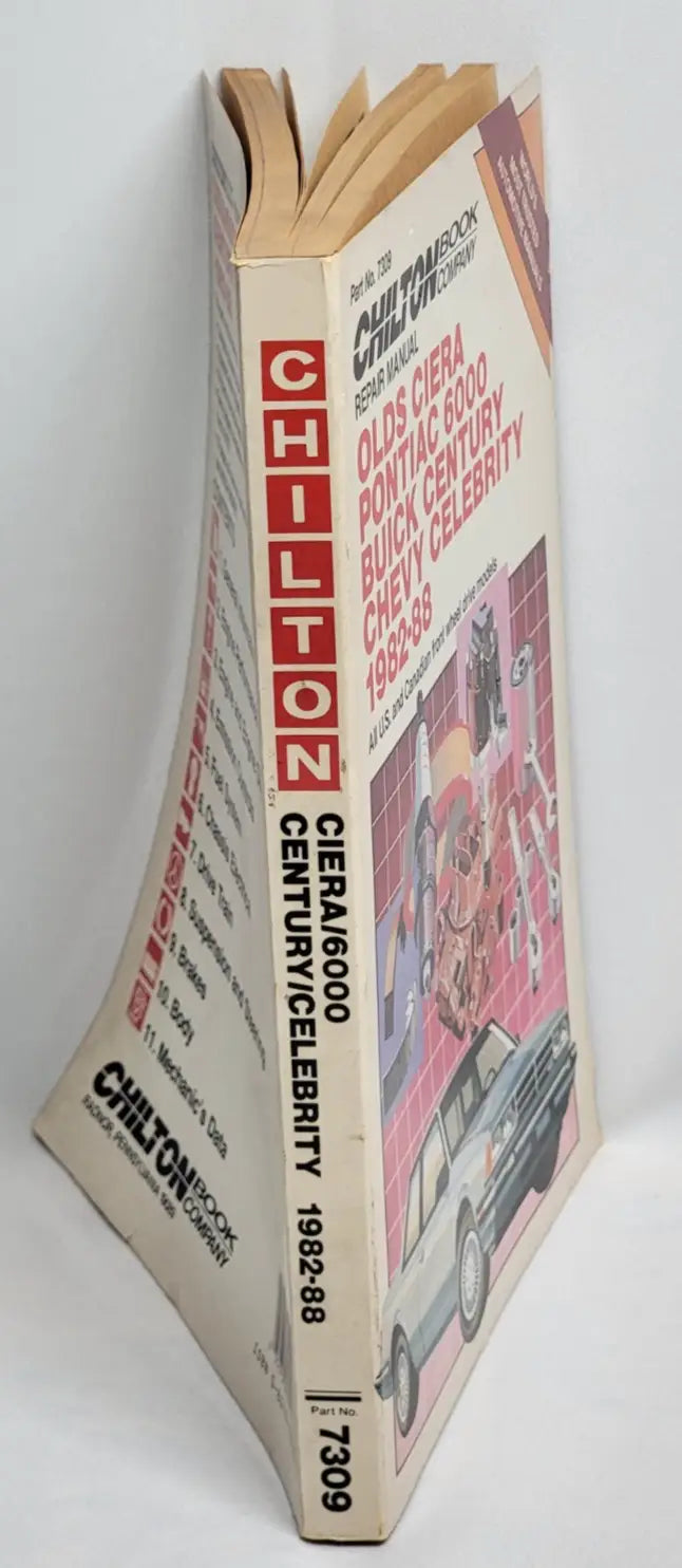 Chilton’s Repair Manual Celebrity/Century/Cutlass Ciera/6000 1982-92 Part# 7309 - Other