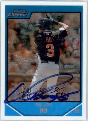 Chin-Lung Hu - 2007 Bowman Draft Picks & Prospects - #BDPP92 - AUTO Baseball - Baseball Card Single