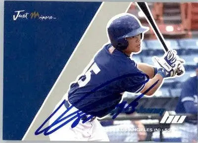 Chin-Lung Hu - 2007 Just Minors - #JAPr-11 - AUTO Baseball - Baseball Card Single