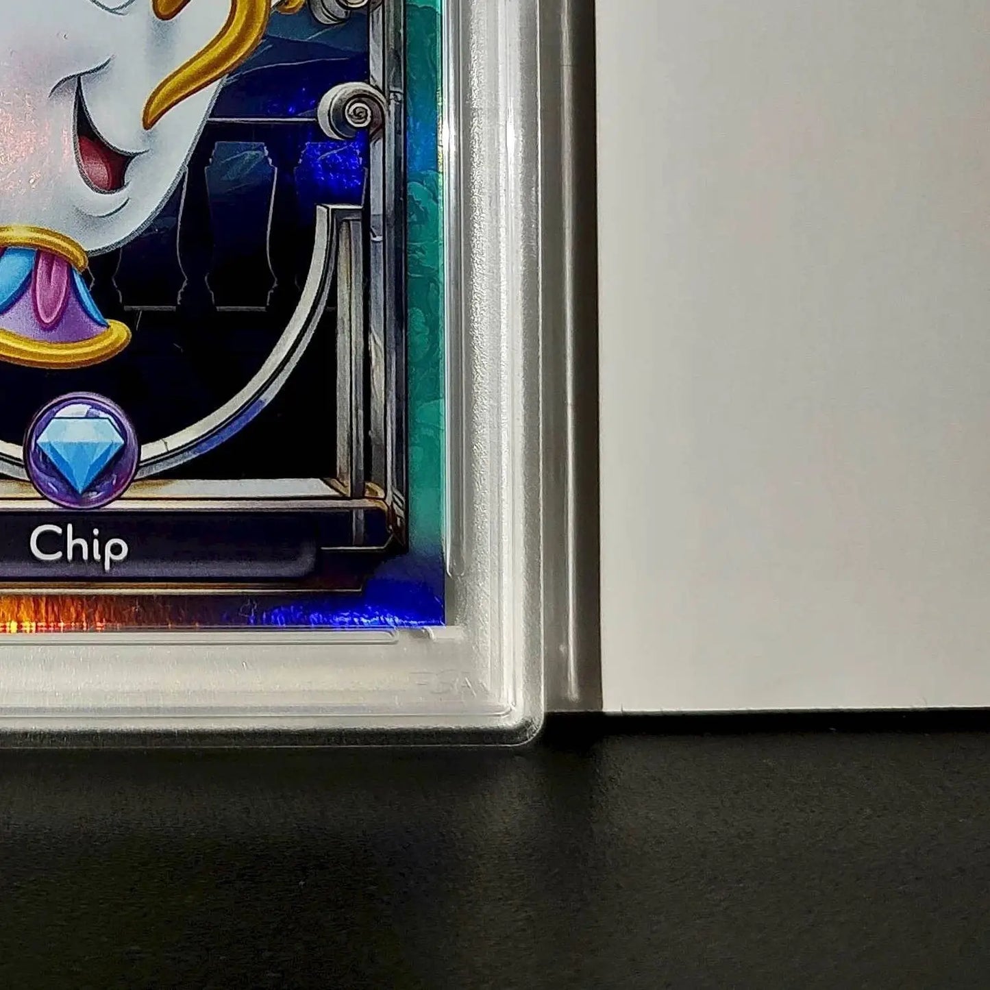 Chip 2025 Topps Disney Wonder #125 Diamond Card Beauty and the Beast PSA 9 - Non-Sports Card Single