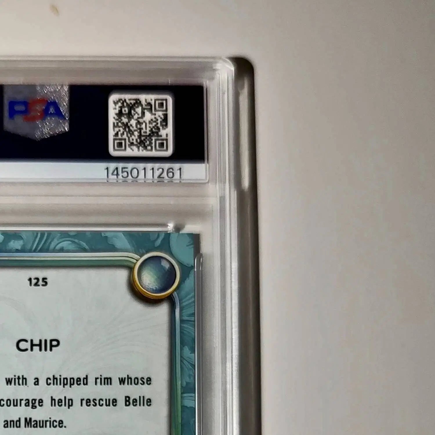 Chip 2025 Topps Disney Wonder #125 Diamond Card Beauty and the Beast PSA 9 - Non-Sports Card Single