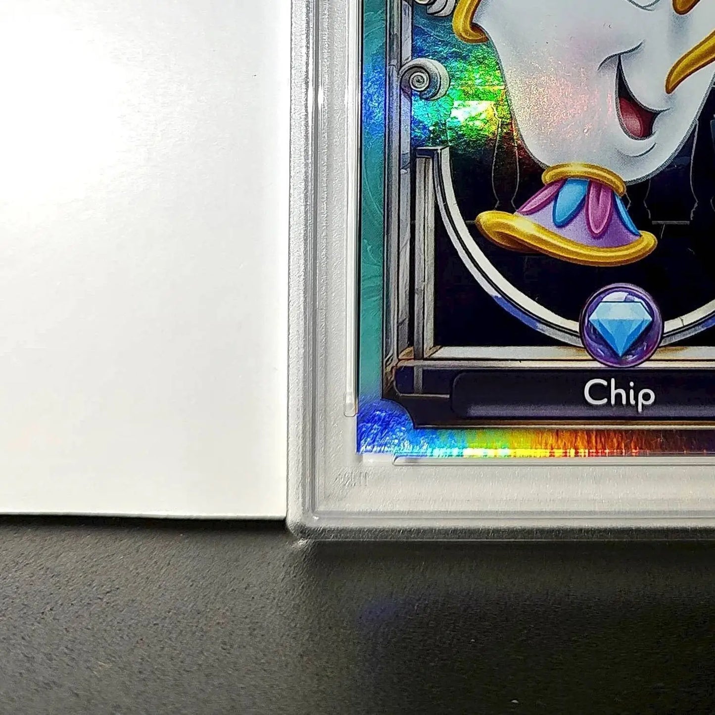 Chip 2025 Topps Disney Wonder #125 Diamond Card Beauty and the Beast PSA 9 - Non-Sports Card Single