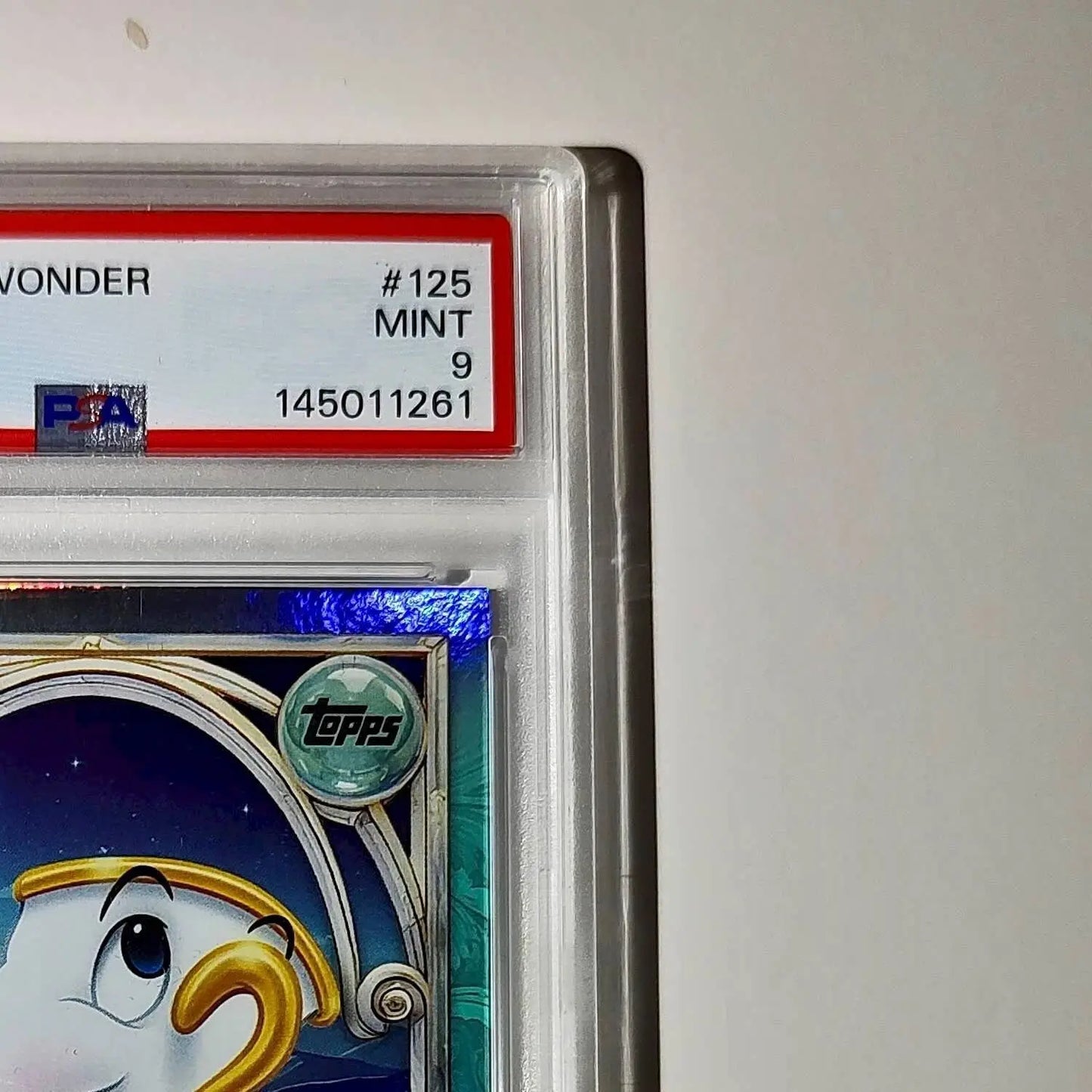Chip 2025 Topps Disney Wonder #125 Diamond Card Beauty and the Beast PSA 9 - Non-Sports Card Single