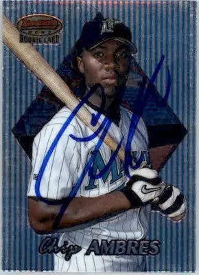 Chip Ambres - 1999 Bowman’s Best - #161 - RC,AUTO Baseball - Baseball Card Single