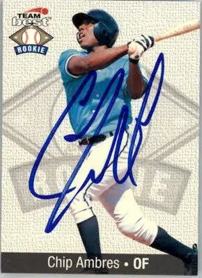 Chip Ambres - 1999 Team Best Rookie - #1 - AUTO Baseball - Baseball Card Single