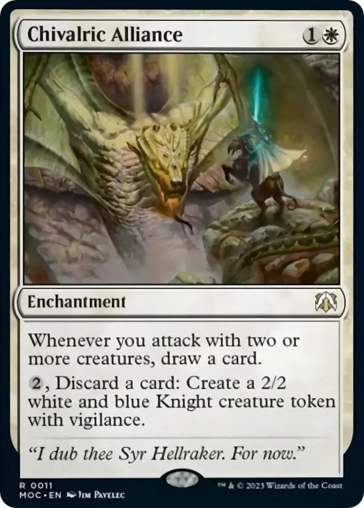 Chivalric Alliance [March of the Machine Commander] Near Mint Single - Magic Card Single