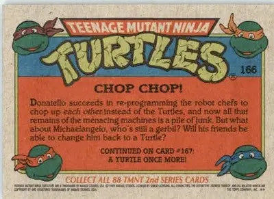 Chop Chop! - 1989 Topps Teenage Mutant Ninja Turtles - #166 - Non_sport - Non-Sports Card Single